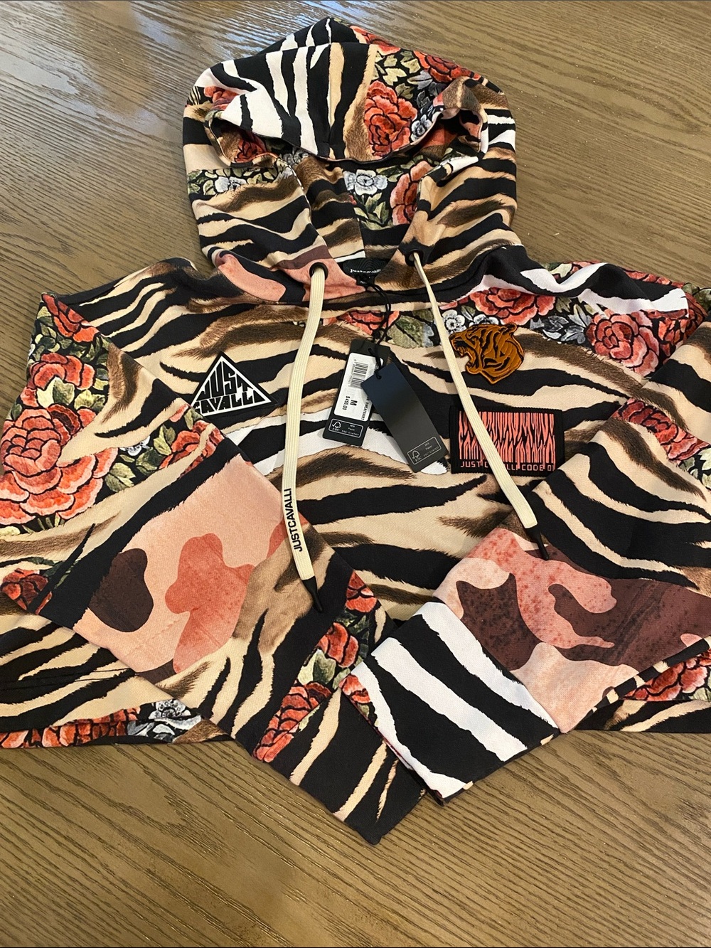 Just Cavalli, Cropped Hoodie, M